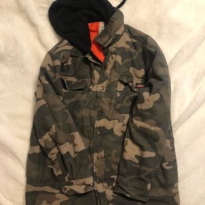 Dickies Large camo hooded jacket